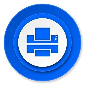 Printer icon, print sign. Stock Illustration