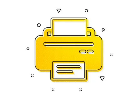 Printer icon. Printout device sign. Vector 스톡 일러스트