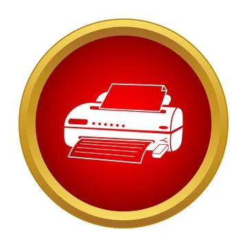Printer icon representing office technology and printing solutions Illustrazione stock