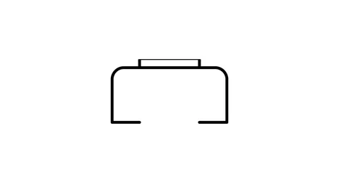 A printer icon set against a black background, representing printing services Stock Footage 332768516