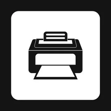 Printer icon in simple style Stock Illustration