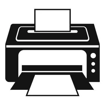 Printer icon, simple style 스톡 일러스트