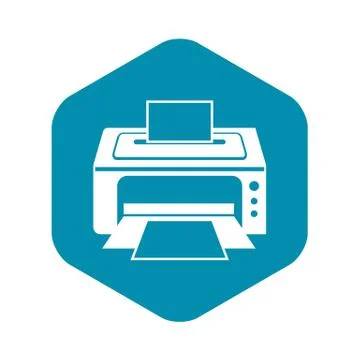 Printer icon, simple style 스톡 일러스트