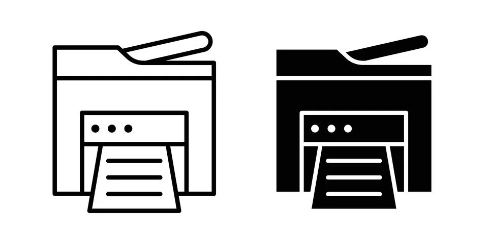 Printer icon vector design. EPS10 Stockillustratie