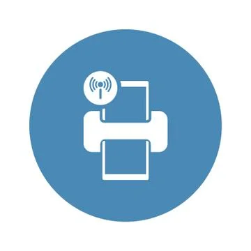 Printer Icon Vector flat design style Stock Illustration
