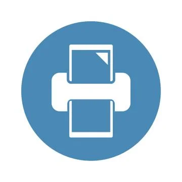 Printer Icon Vector flat design style Stock Illustration
