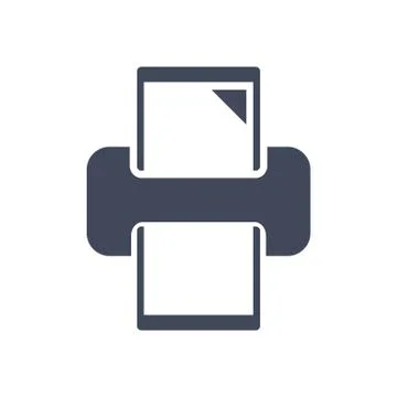 Printer Icon Vector flat design style Stock Illustration