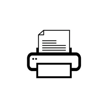 Printer icon, vector illustration. Flat design style Stock Illustration