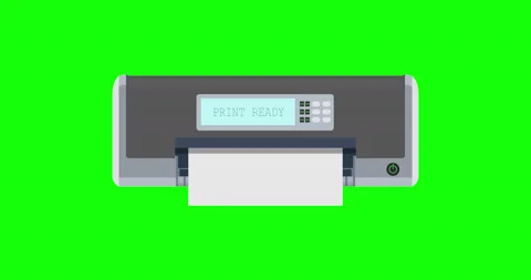 Printer icon vector machine print office illustration. Isolated paper flat  Stock Footage 141721609