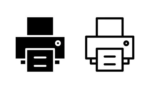 Printer icon vector. Print icon symbol Stock Illustration