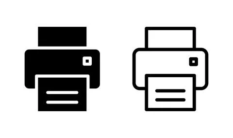Printer icon vector. Print icon symbol Ilustración de archivo