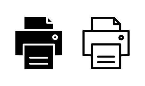 Printer icon vector. Print icon symbol Stock Illustration
