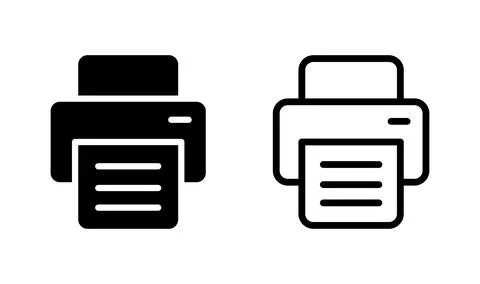 Printer icon vector. Print icon symbol Stock Illustration