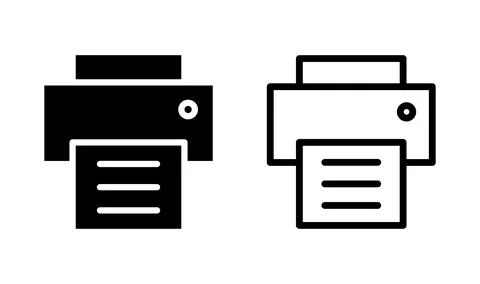 Printer icon vector. Print icon symbol Stock Illustration