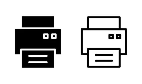 Printer icon vector. Print icon symbol Stock Illustration