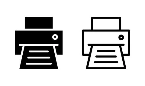 Printer icon vector. Print icon symbol Stock Illustration