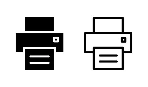 Printer icon vector. Print icon symbol Stock Illustration