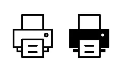 Printer icon vector. Print icon symbol Stock Illustration