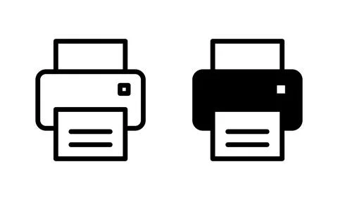 Printer icon vector. Print icon symbol Stock Illustration