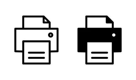 Printer icon vector. Print icon symbol Stock Illustration