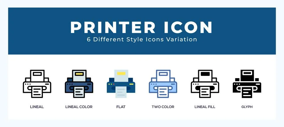 Printer icon for web. mobile apps and ui. Stock Illustration