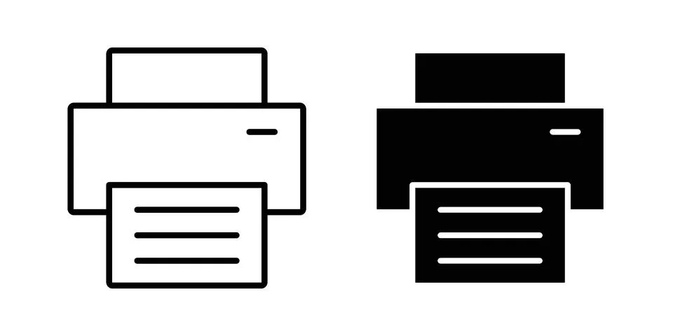 Printer icon for web projects Stock Illustration
