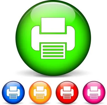 Printer icons Stock Illustration