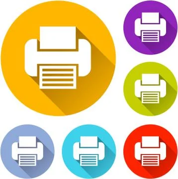 Printer icons Stock Illustration