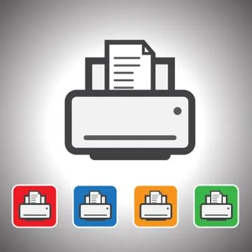 Printer icon.vector Stock Illustration