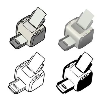 Printer Stock-Illustration