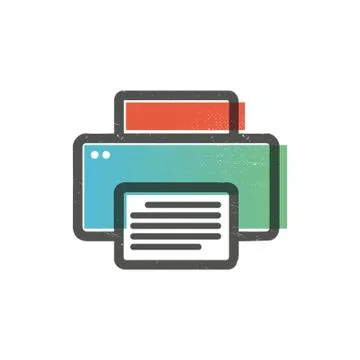 Printer Stock Illustration