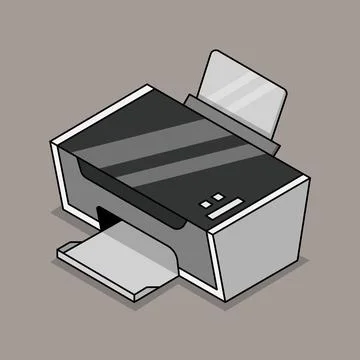 Printer Stock Illustration