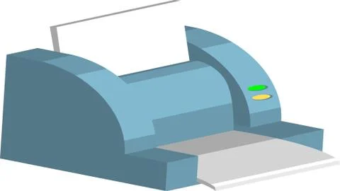 Printer illustration Illustrazione stock