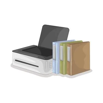 Printer Illustration Stock Illustration