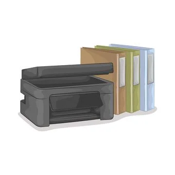 Printer Illustration Illustrazione stock