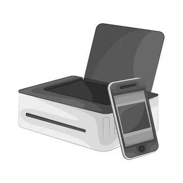 Printer Illustration Stock Illustration