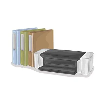 Printer Illustration Illustrazione stock