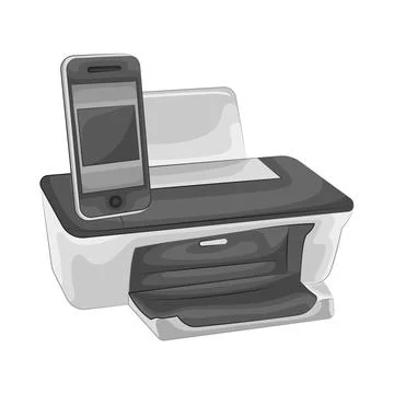 Printer Illustration Illustrazione stock