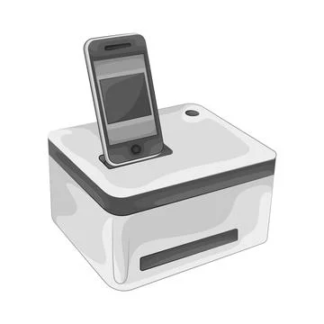 Printer Illustration Illustrazione stock