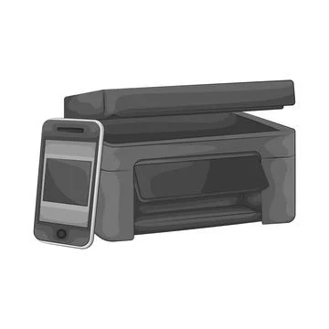 Printer Illustration Illustrazione stock