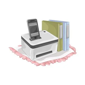 Printer Illustration Stock Illustration