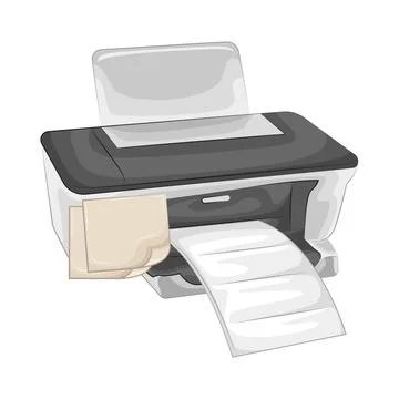 Printer Illustration Illustrazione stock