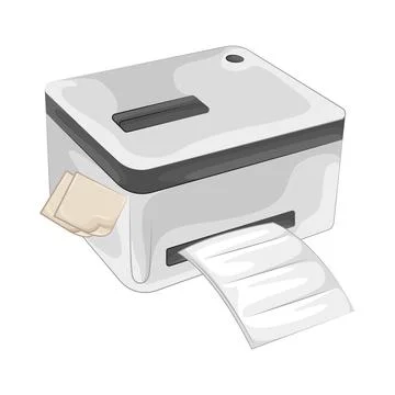 Printer Illustration 库存插图