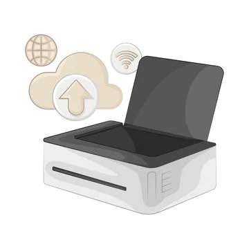Printer Illustration Stock Illustration