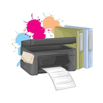 Printer Illustration Stock Illustration
