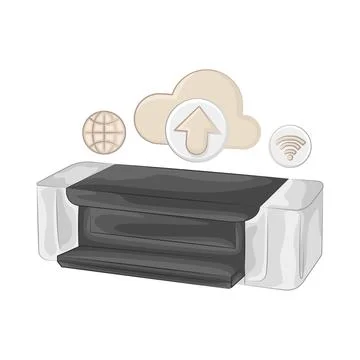 Printer Illustration Illustrazione stock