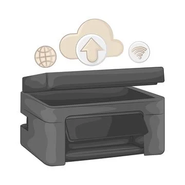Printer Illustration 库存插图