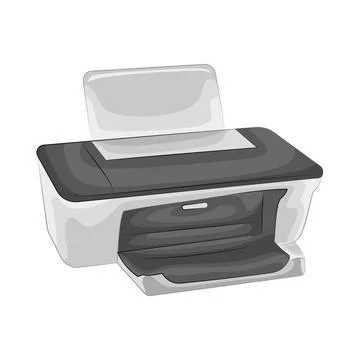 Printer Illustration 库存插图