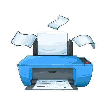 Printer illustration イラスト素材
