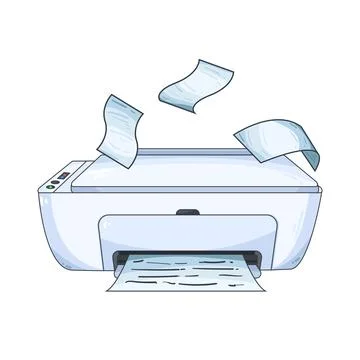 Printer illustration イラスト素材